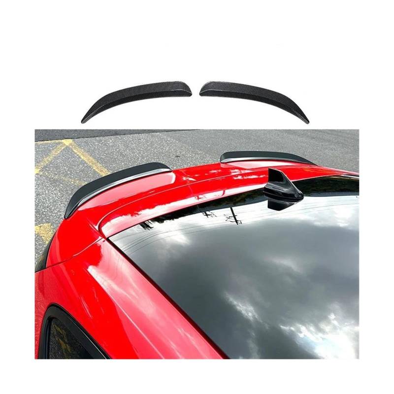 Heckspoiler Auto Schwanz Flügel Feste Wind Spoiler Für F&ord Für Focus Für ST Linie Für Fließheck 2019-2023 Hinten Flügel Dekoration Aufkleber Auto Spoiler HeckflüGel(Carbon Look) von OQRDVVTT