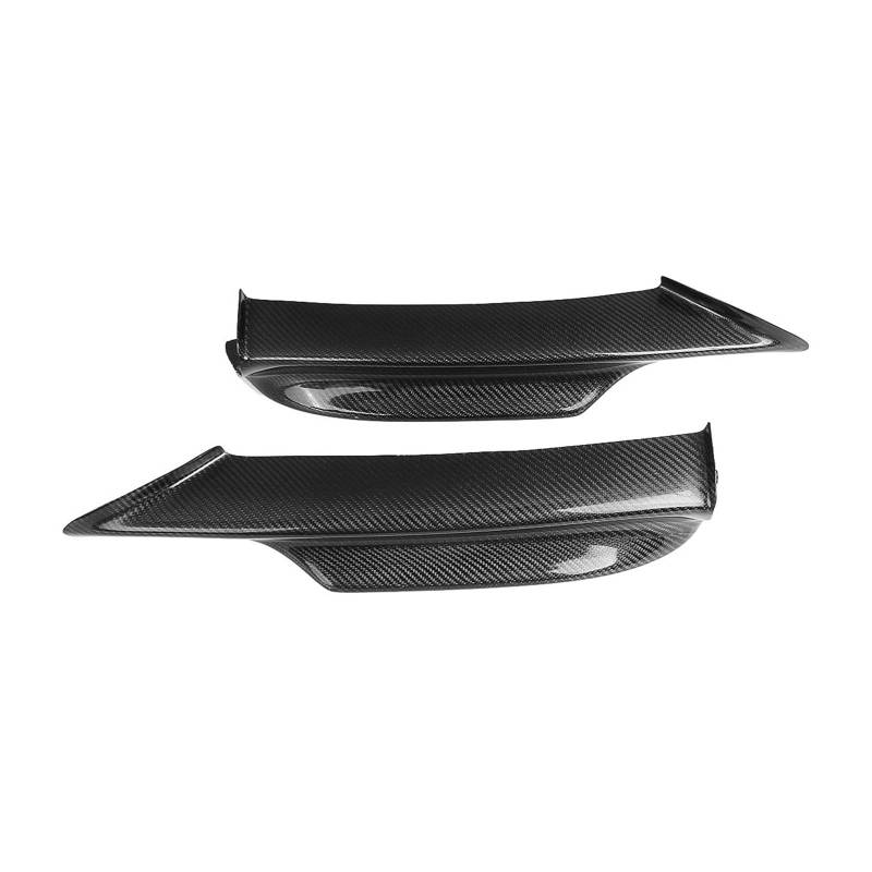 2PCS Real Carbon Fiber E90 Front Bumper Splitter Lip Spoiler Diffuser Guard Compatible With MW E90 E91 3 Series 2005-2008 4Dr M Tech von OQUFINTER