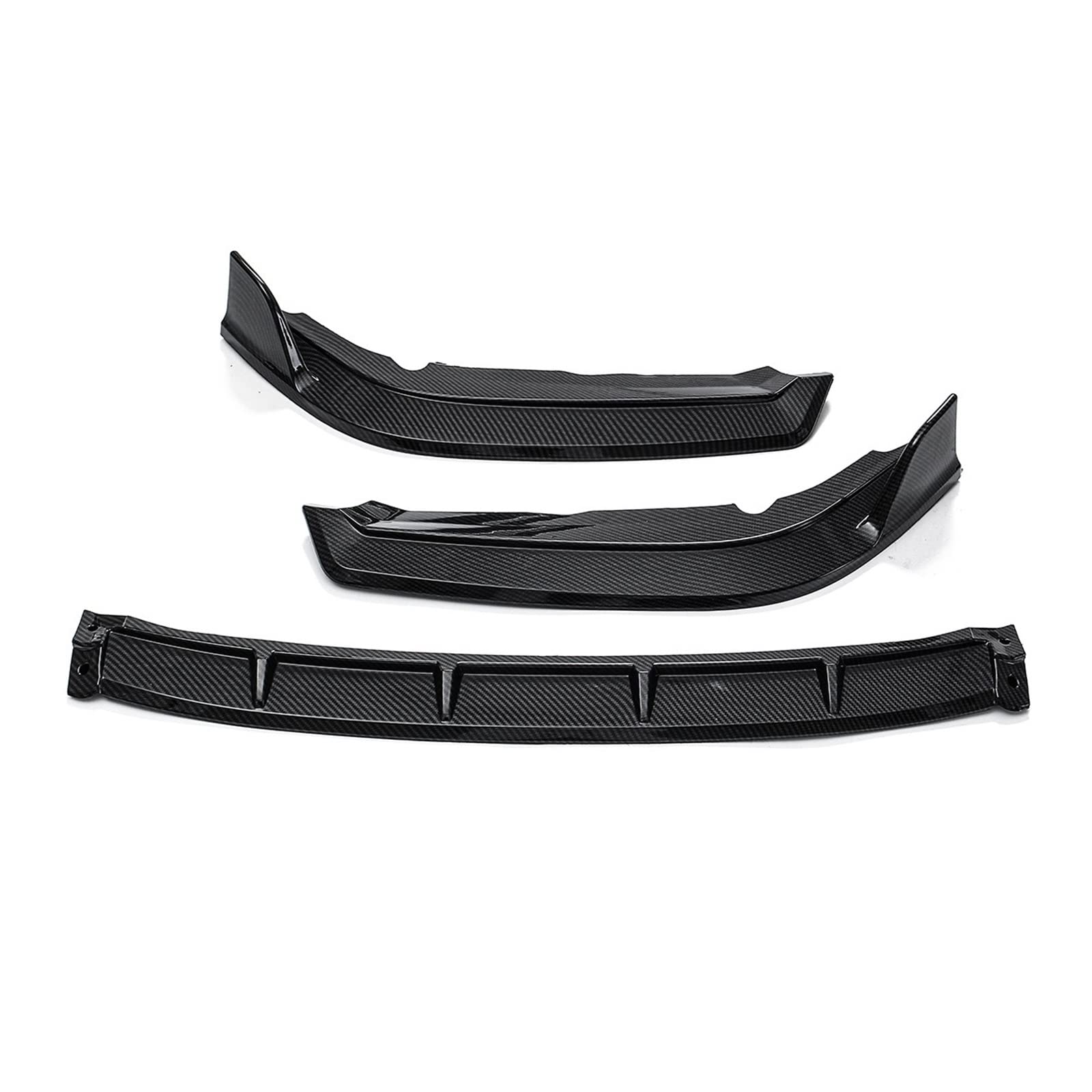 3PCS/SET Front Bumper Lip Spoiler Side Splitter Canards Body Kit Cover Guards Compatible With Civic 2019-2020 Sedan Accessories(B) von OQUFINTER