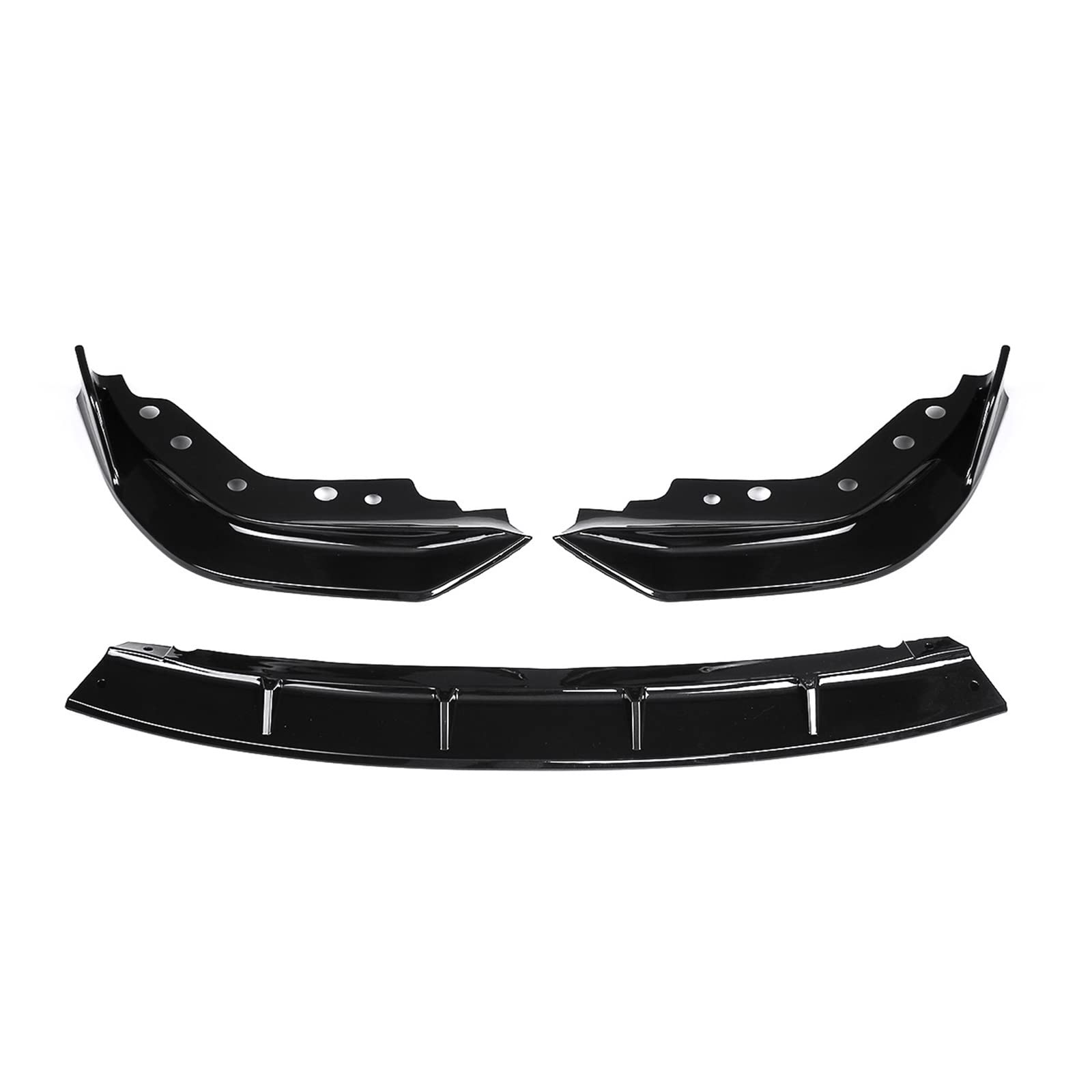 3PCS Front Bumper Lip Spoiler Splitter Canards Deflector Body Kit Guards Compatible With MW 3 Series G20 G28 2019 2020 2021 Accessories(Gloss Black) von OQUFINTER