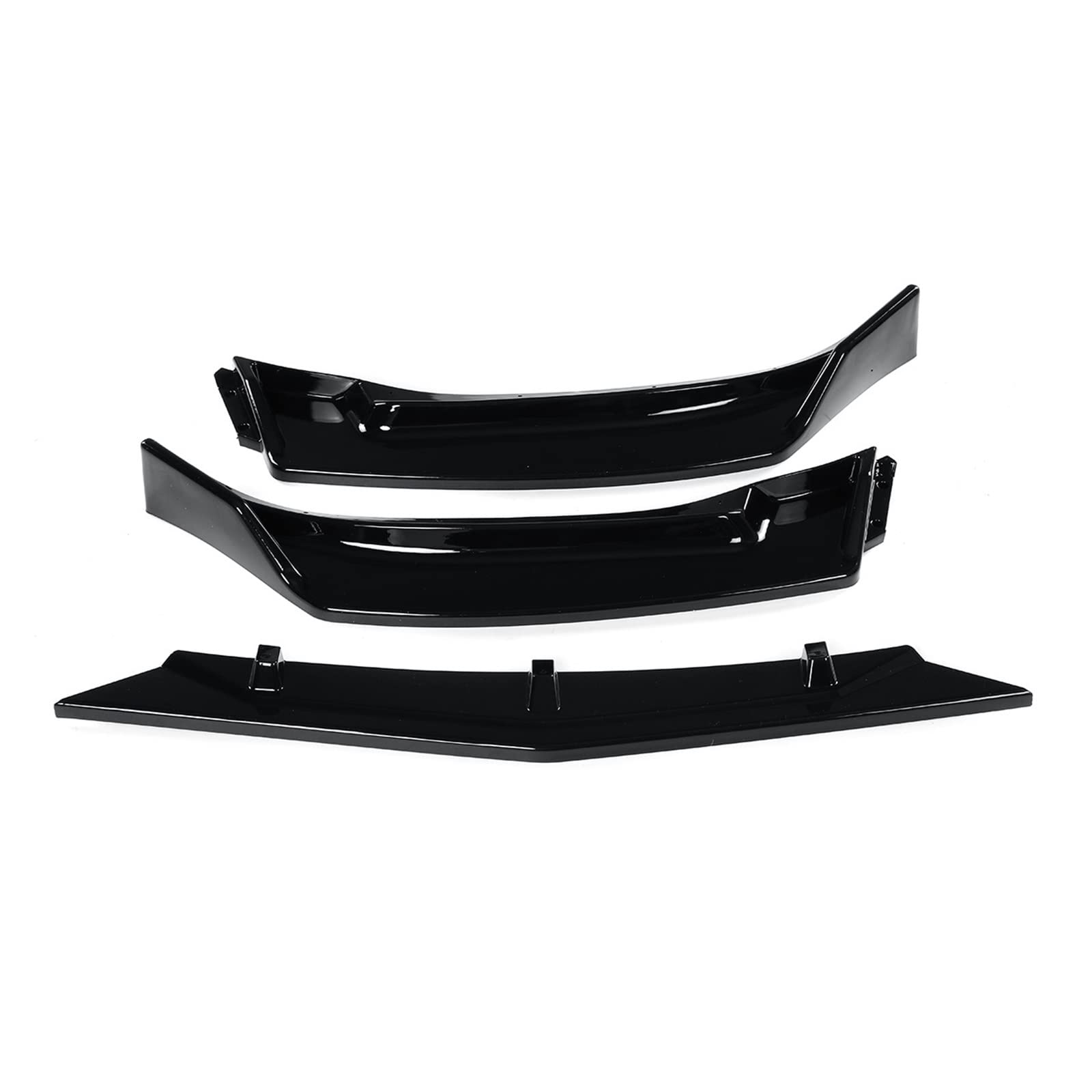 3Pcs Front Bumper Splitter Lip Diffuser Body Kit Spoiler Diffuser Compatible With Mazda 3 Axela 2014 2015 2016 2017 2018(A) von OQUFINTER