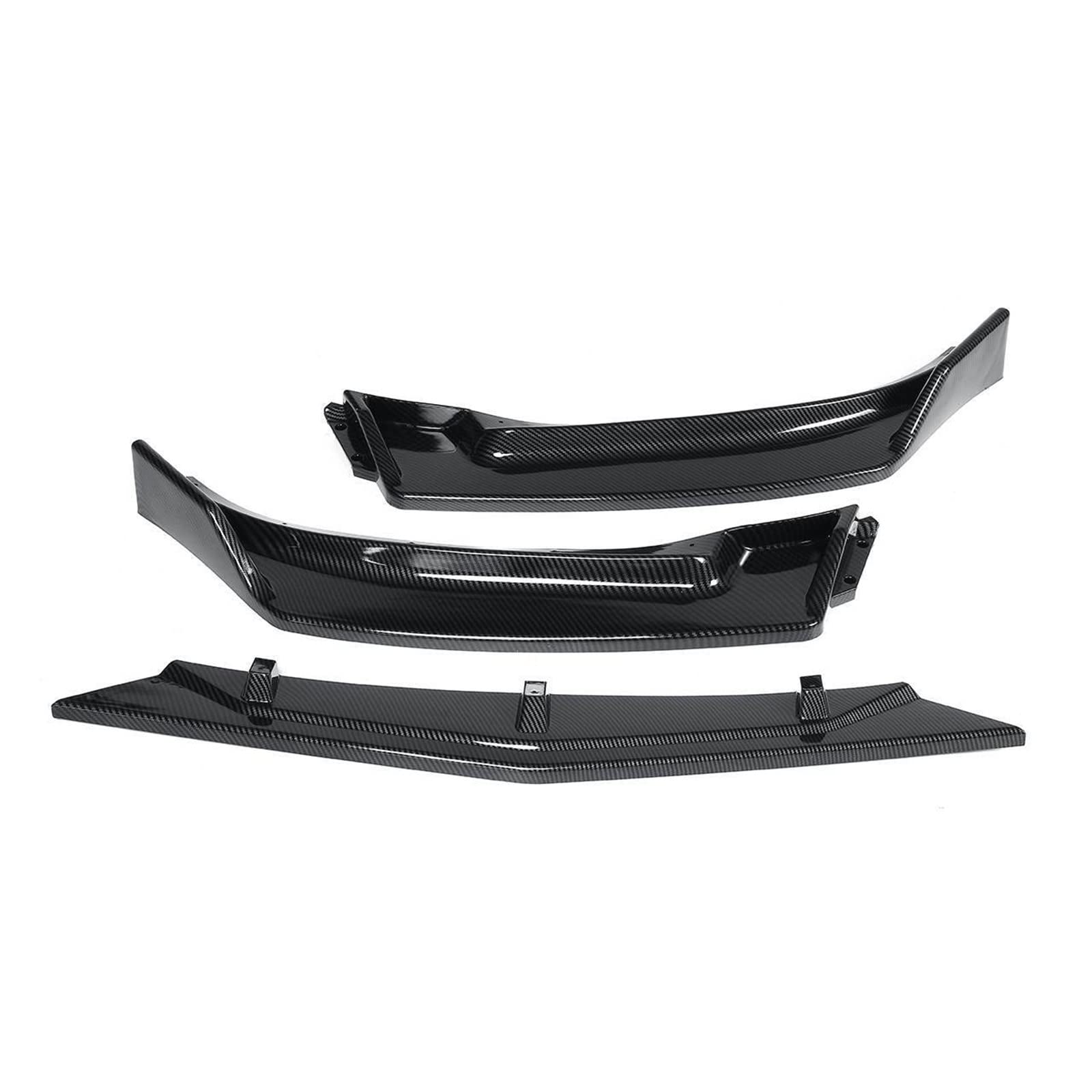 3Pcs Front Bumper Splitter Lip Diffuser Body Kit Spoiler Diffuser Compatible With Mazda 3 Axela 2014 2015 2016 2017 2018(B) von OQUFINTER