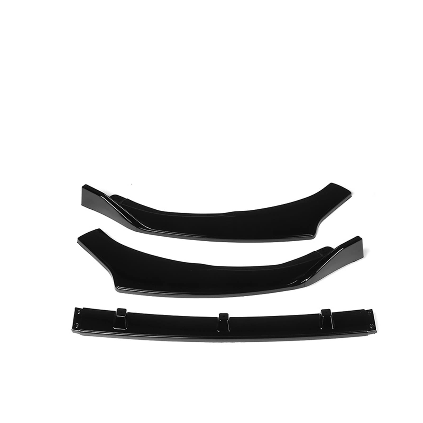 3pcs Black/Carbon Look Front Bumper Splitter Lip Diffuser Body Kit Spoiler Guard Protection Compatible With Corolla 2019 2020(Glossy black) von OQUFINTER