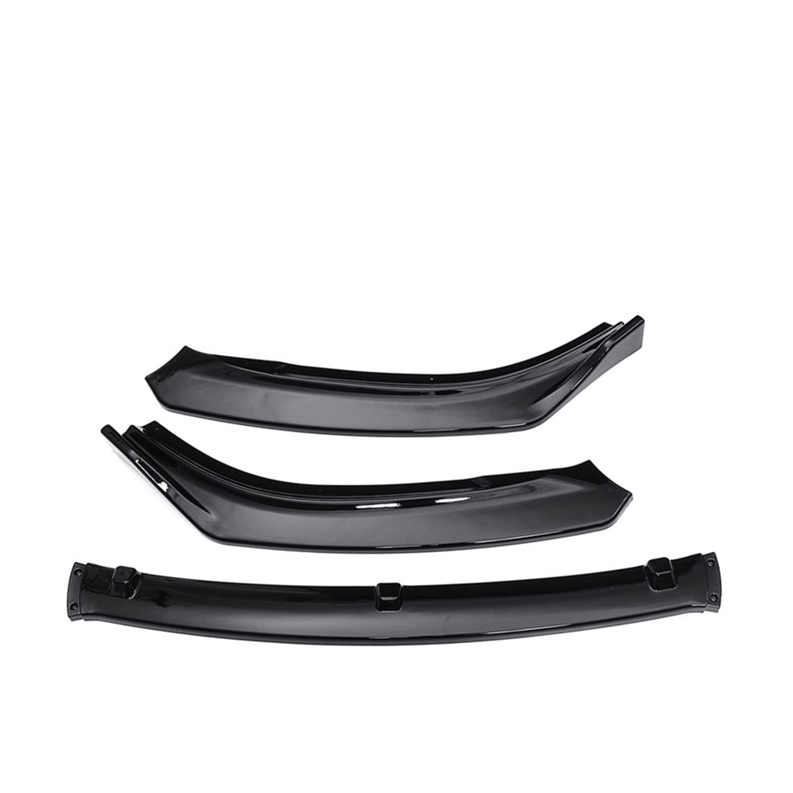 3pcs Front Bumper Diffuser Splitter Lip Body Kit Spoiler Lip Cover Trim Compatible With Mazda 6 Atenza 2014 2015 2016 2017 2018(Glossy Balack) von OQUFINTER