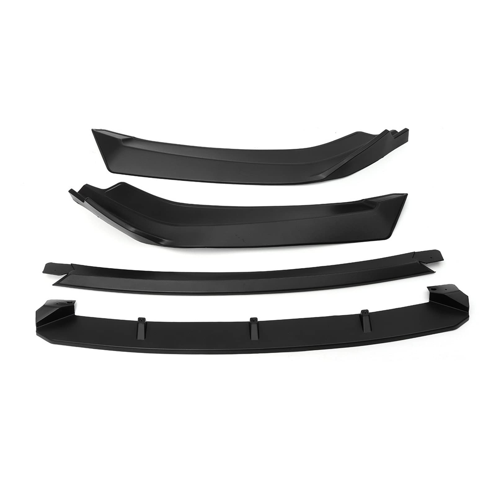 4pcs Front Bumper Lip Splitter Diffuser Lip Body Kit Spoiler Bumpers Protector Compatible With: Civic Sedan 4Dr 2016-2018(C Matte Black) von OQUFINTER