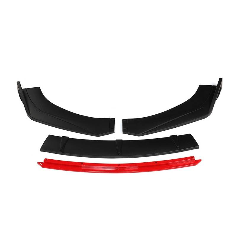 4x Front Bumper Splitter Lip Diffuser Guard Spoiler Compatible With VW Compatible With GOLF MK5 MK6 MK7 MK7.5 MK8 GTI GTD R Compatible With Transporter T4 T5 T6(Matte black) von OQUFINTER