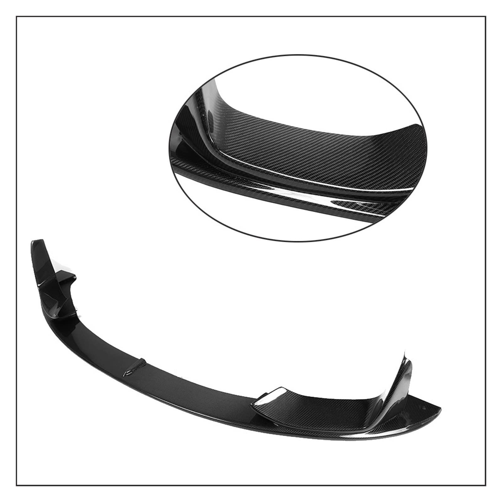 Carbon Fiber Front Bumper Lip Splitters Spoiler Compatible With MW F80 M3 F82 F83 M4 2014-2019 Stufenheck Coupe Convertible FRP 3 Styles(A) von OQUFINTER