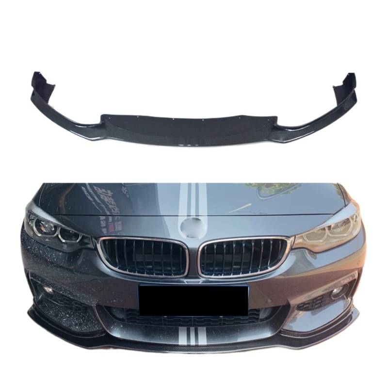 Compatible With MW 4 Series F32 F33 F36 M Sport 2014-2018 Front Bumper Lip Spoiler Splitters Carbon Fiber/FRP(A) von OQUFINTER