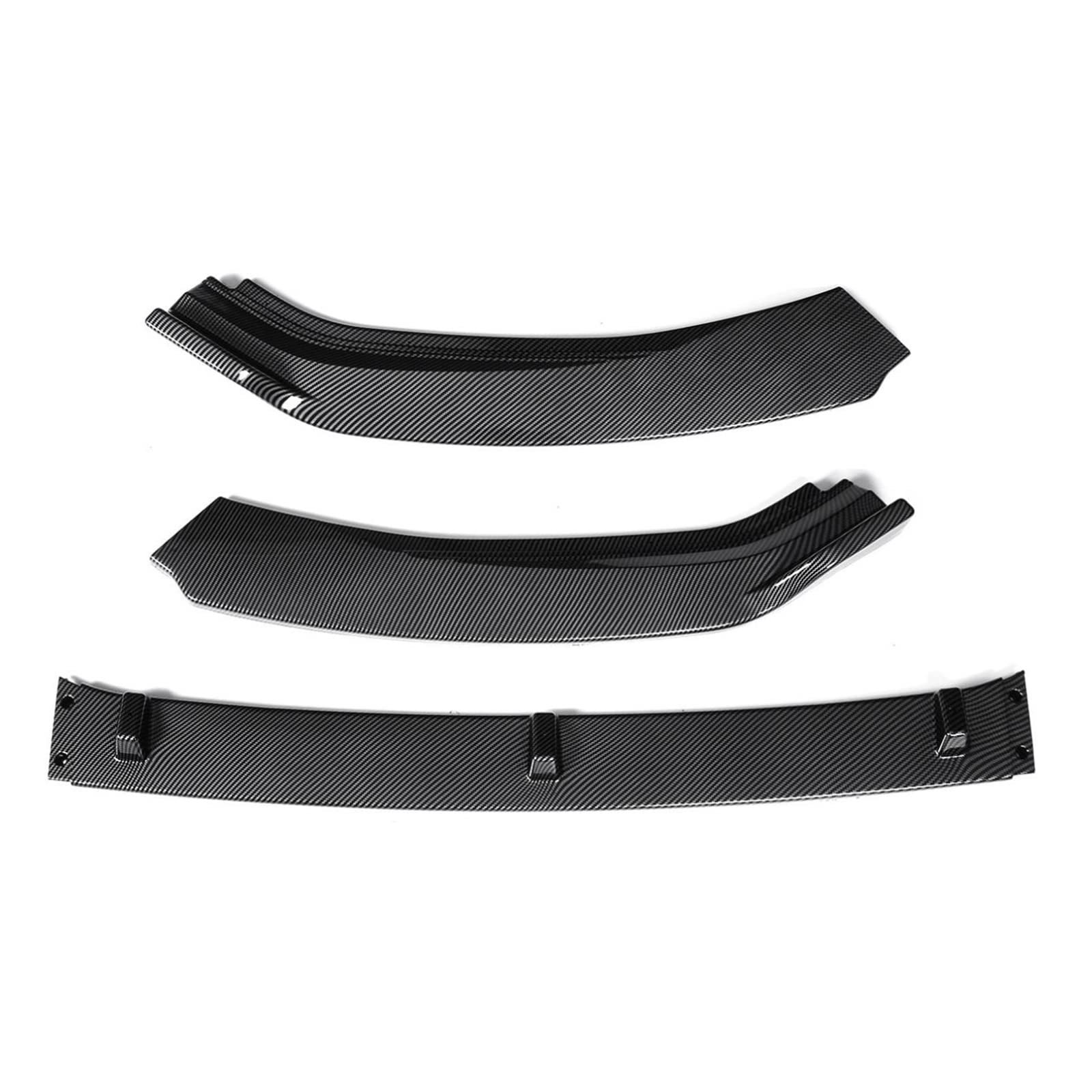 Compatible With VW Golf 7 MK7 MK7.5 GTI 2014-2020 Front Bumper Splitter Lip Diffuser Spoiler Protector Deflector Body Kit Accessory(GTI Type Carbon) von OQUFINTER