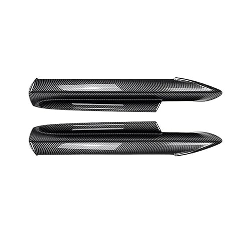 Front Bumper Lip + Side Splitter Spoiler Canard Cover Compatible With Pre-LCI MW E90 E91 M-Tech 2005-2008 Pre-Facelift Accessories(2PCS Splitter Carbon) von OQUFINTER