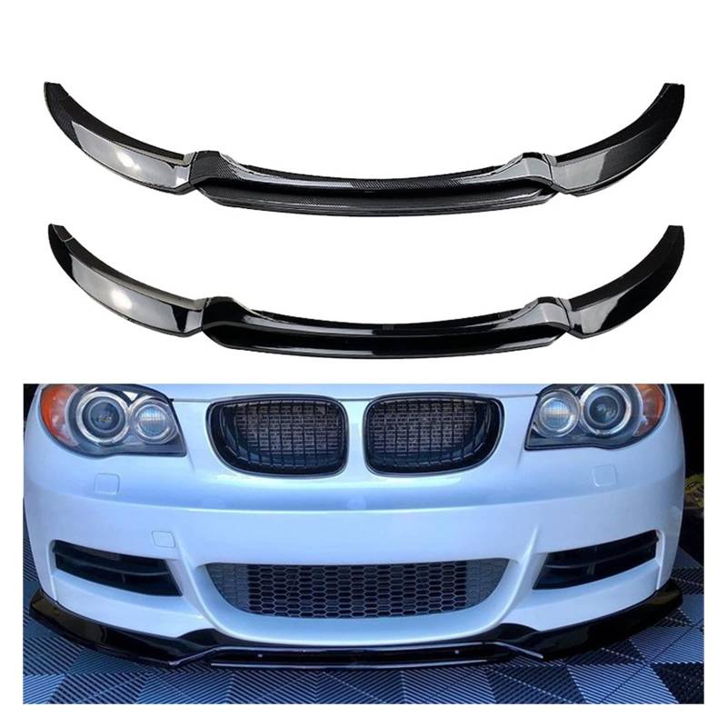 Front Bumper Lip Lower Spoiler Splitter Guard Moulding Trim Cover Compatible With MW 1 Series E82 E88 2008 2009 2010 2011 2012 2013(A) von OQUFINTER