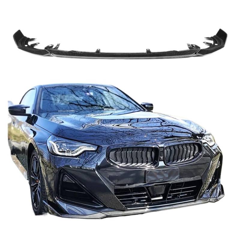 Front Bumper Lip Splitter Diffuser Body Kit Guard Protection Dry Carbon Compatible With MW 2Series G42 M240i M Sport M-tech 2021 2022 von OQUFINTER