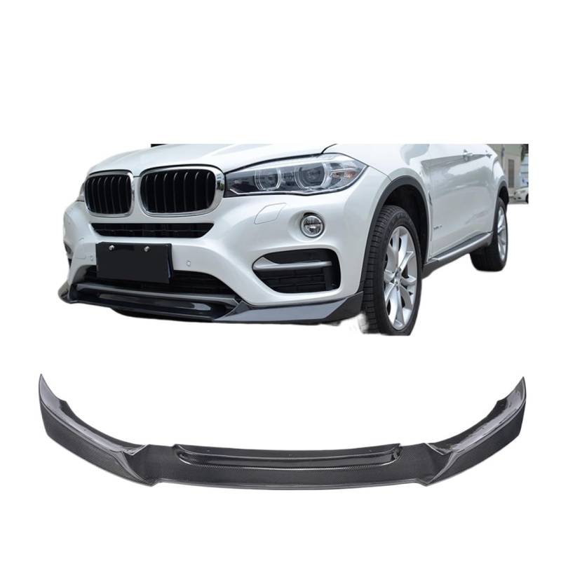 Front Bumper Lip Splitters Spoiler Compatible With MW F16 XDrive Sport Utility Standard Bumper 2014-2018 Carbon Fiber/FRP Spoiler(FRP) von OQUFINTER