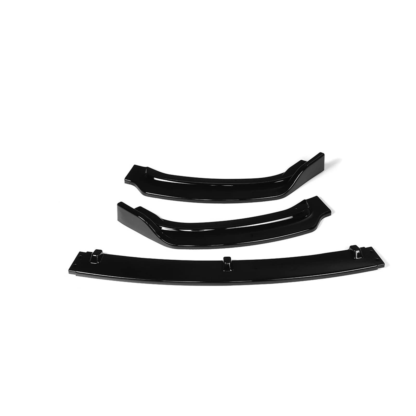 Front Bumper Splitter Lip Spoiler Diffuser Guard Cover Body Kit Protector Guard Lips Compatible With MW 3 Series F30 F35 2016-2019(Glossy black) von OQUFINTER