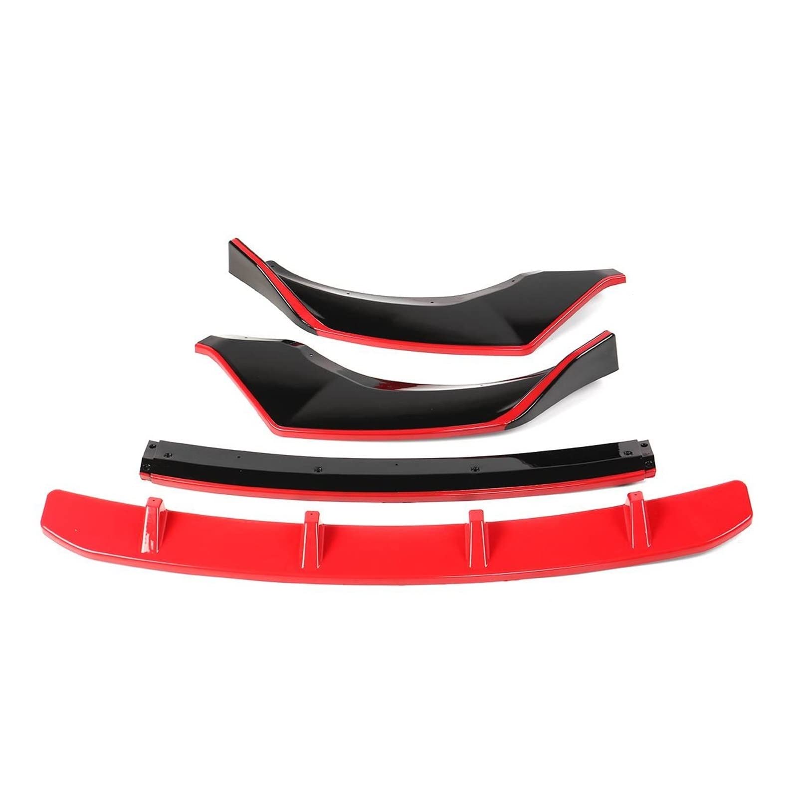 G01 G02 4PCS Front Bumper Lip Splitter Diffuser Spoiler Guard Protection Cover Trim Kit Compatible With MW G01 X3 G02 X4 2018 2019 2020(Red and Black) von OQUFINTER