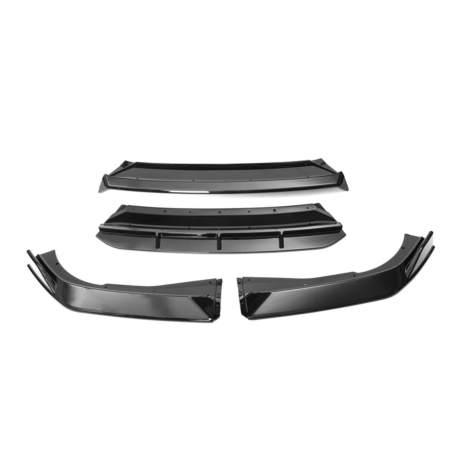 Glossy Black Front Bumper Splitter Lip Body Kit Spoiler Diffuser Guard Strip Compatible With Accord 10th Gen Sport 2018 2019 2020 von OQUFINTER