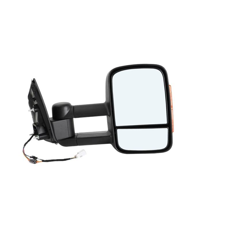 Pair Of Electric Extendable Towing Mirrors Compatible With Isuzu D-MAX 2012+ Black Accessories von OQUFINTER