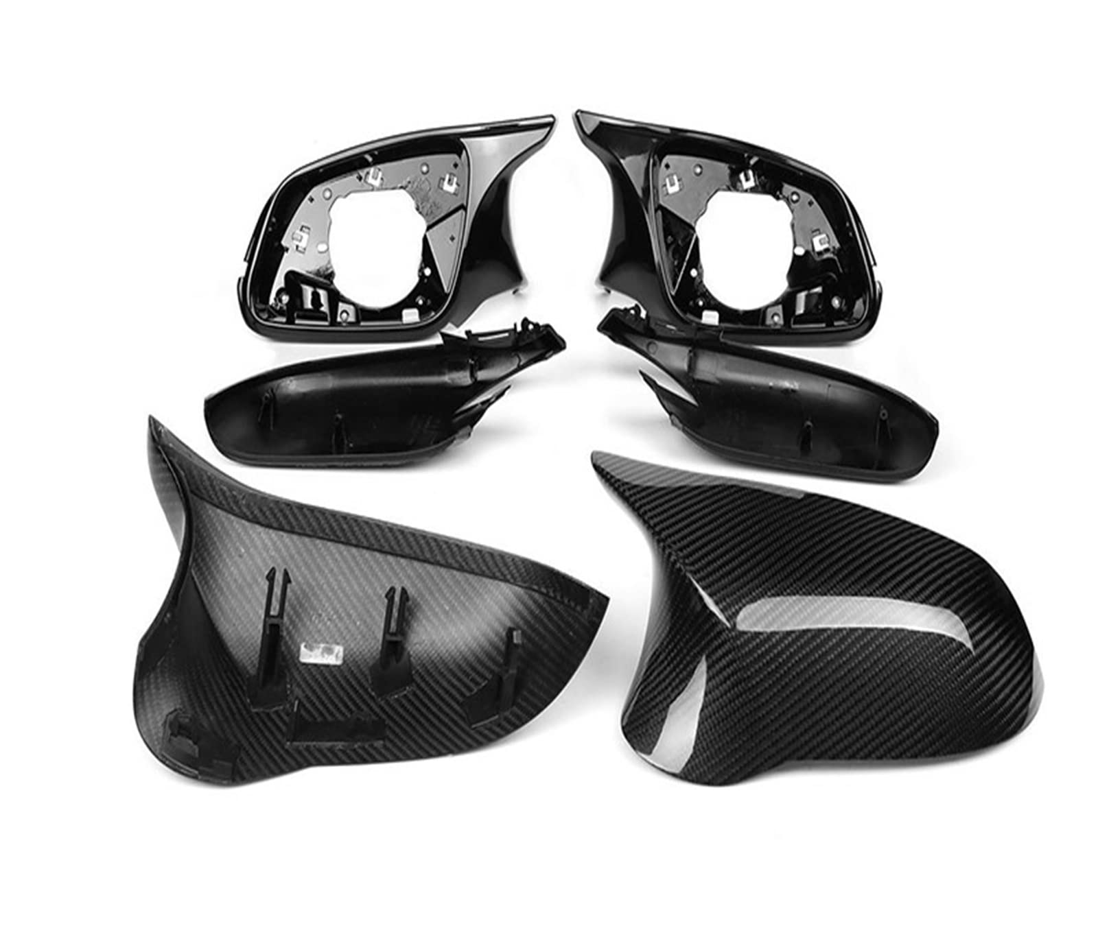 Replacement Carbon Fiber Mirror Assembly Covers Caps Shell Compatible With M/W 1 2 3 4 Series F20 F21 F22 F23 F30 F31 F32 F33 F34 F35 E84(Dry Carbon fiber) von OQUFINTER