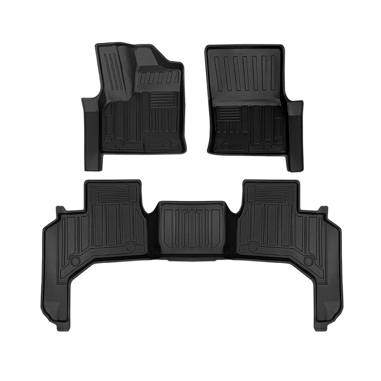 3D TPE LHD RHD Boden Automatte Kompatibel Mit Land Cruiser 300 2022 2023 LC300 Boden Liner Tray 5/7 Seat Automatten Auto Zubehör(LHD LC300 2022) von ORAMONTEX