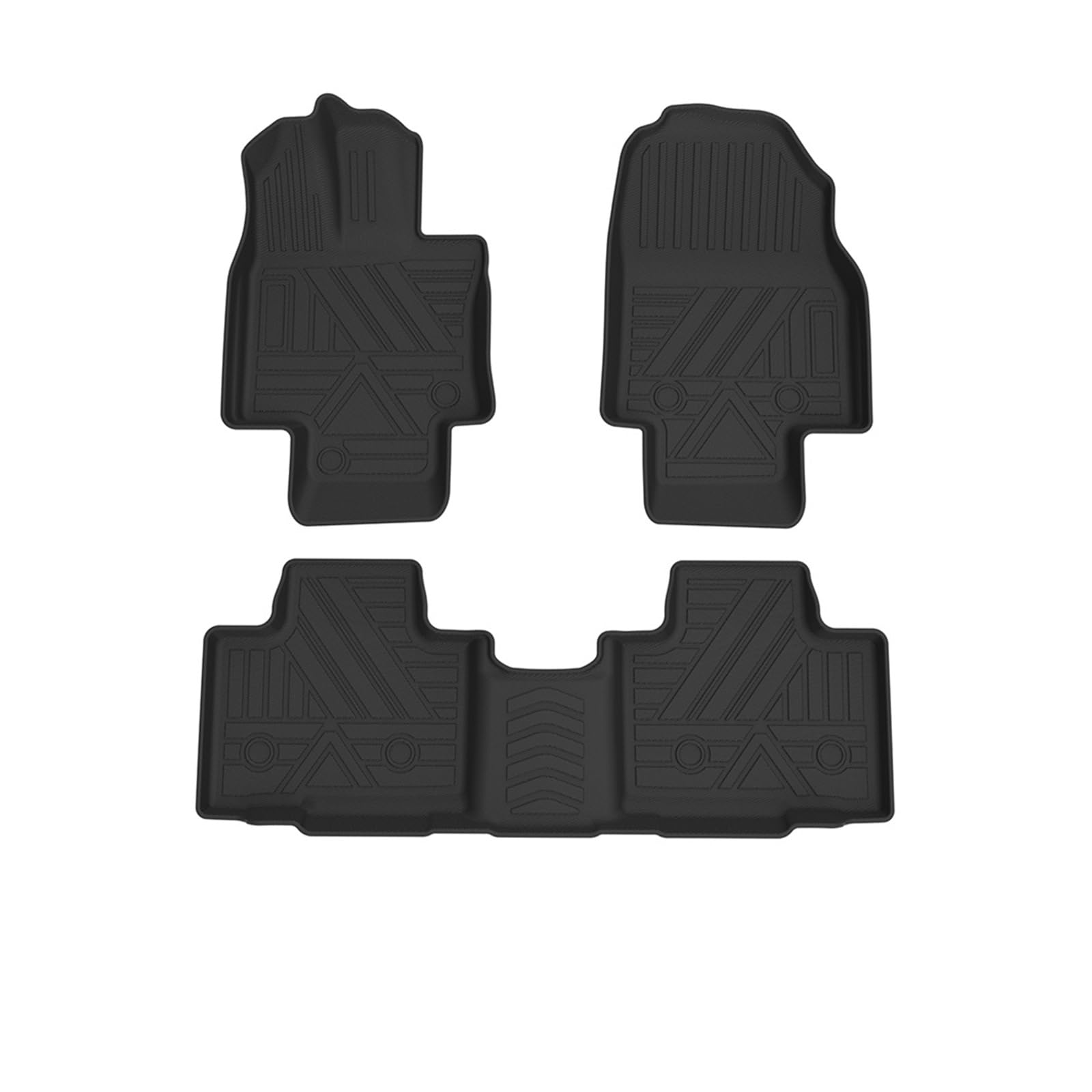 5 Seats Auto Car Floor Mats All-Weather TPE Foot Mats Odorless Pad Tray Accessories Compatible With HIGHLANDER XU70 2020-2023 von ORAMONTEX