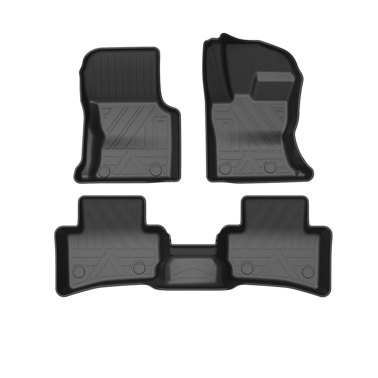 Auto Fußmatten Allwetter TPE Fußmatten Pad Tray Mat Innenzubehör Kompatibel mit Range Rover Velar L560 2017-2022 von ORAMONTEX