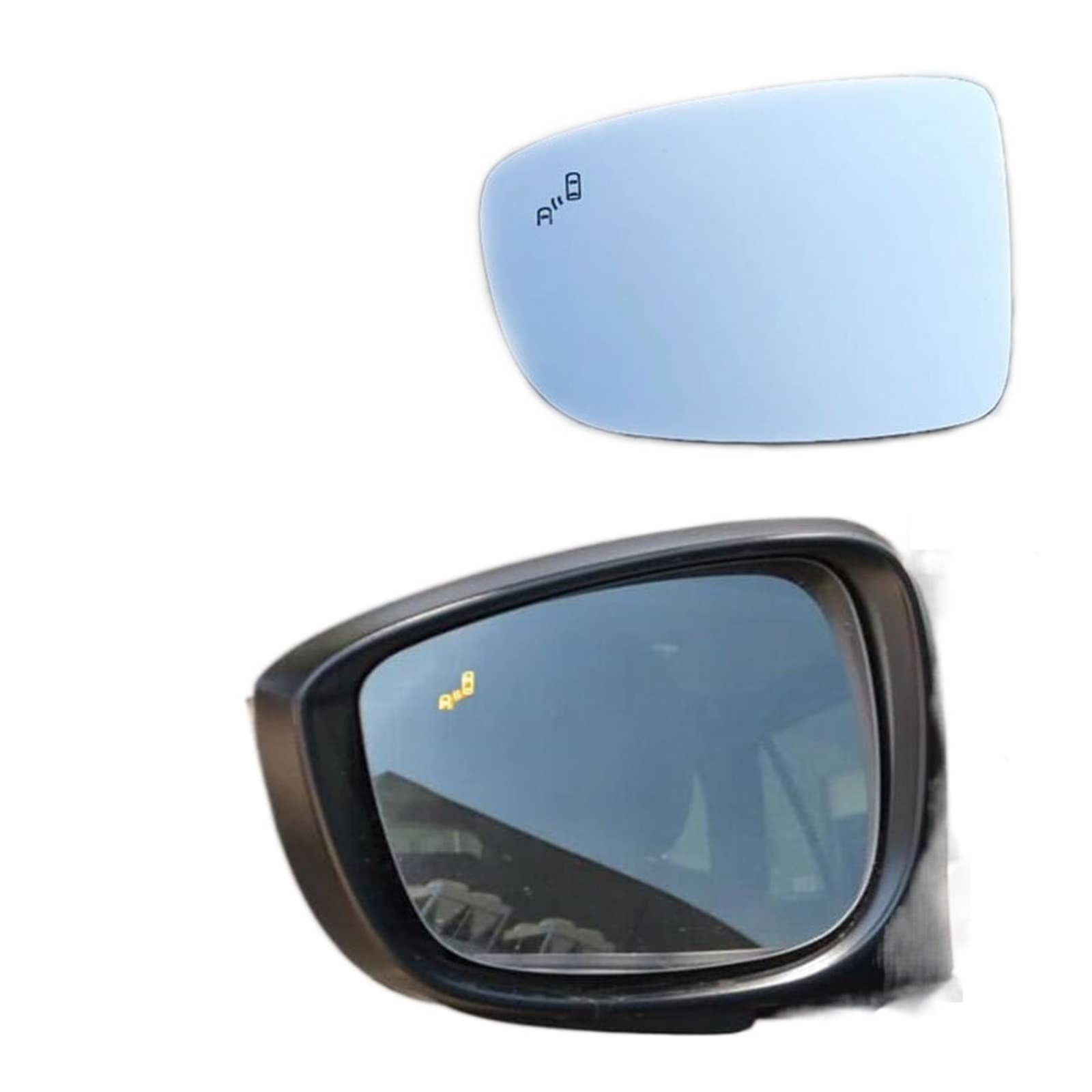 Car Blind Spot Warning Heating Rearview Wing Door Side Mirror Glass Lens Compatible With Mazda 3 Axela 6 Atenza CX-3 CX-5 2013-2021(For CX-5 13-14 right) von ORAMONTEX