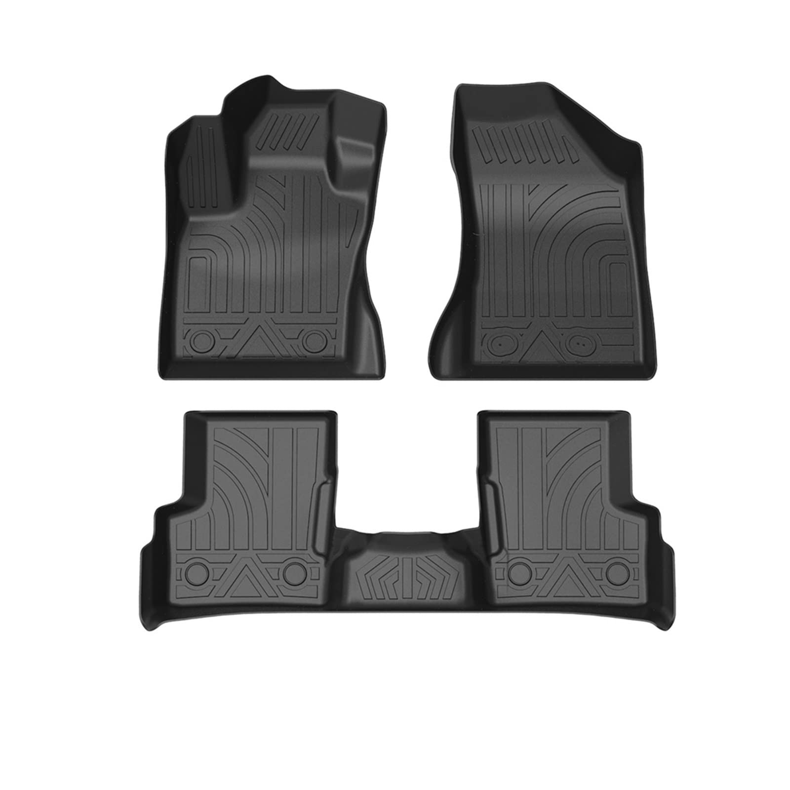 LHD Auto Car Floor Mats All-Weather TPE Foot Mats Odorless Pad Tray Mat Interior Accessories Compatible With Jeep RENEGADE 2016-2023 von ORAMONTEX