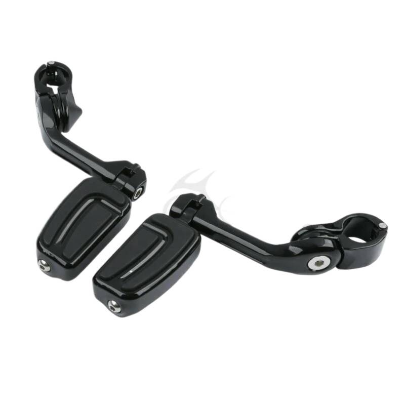 Motorcycle Black Floorboard Foot Board Footrest Shifter Brake Pedal For Harley Touring Road King Electra Glide Street Glide(One Set) von ORAMONTEX