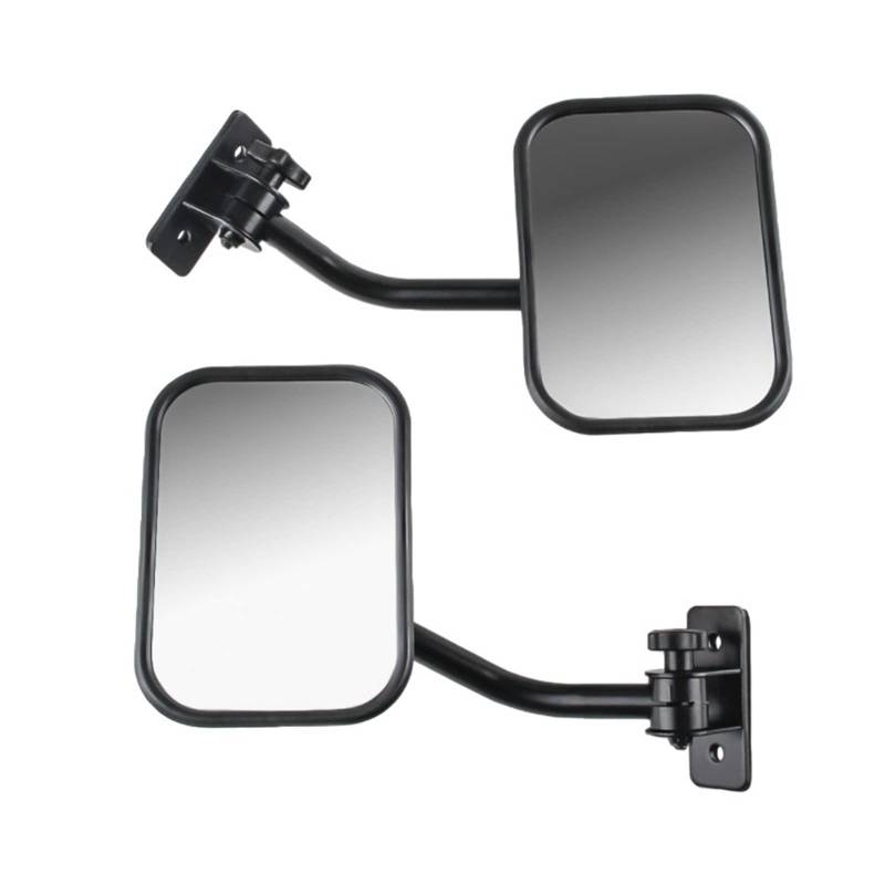 Square-shaped Reversing Rearview Side Mirror Compatible With Wrangler Off-Road Vehicle von ORAMONTEX