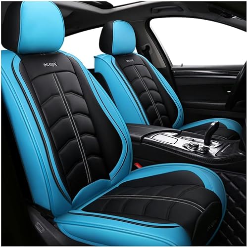 ORAWLE Sitzbezüge Auto Autositzbezüge Universal Set für Audi Tutti I Modelli A3 8V A4 B6 B9 B8 C7 Q5 A5 A6 C6 Q7 Q3 Auto Zubehör: Blau von ORAWLE