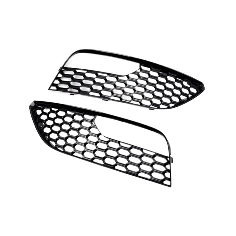 Autoersatz Grilleinsätze 2PCS Honeycomb Mesh Stil Auto Front Nebel Licht Lampe Abdeckung Grill Stoßstange Grille Schwarz/Silber Für A3 Fließheck 2013-2016 Kühlergrill Doppelsteg von ORBANA