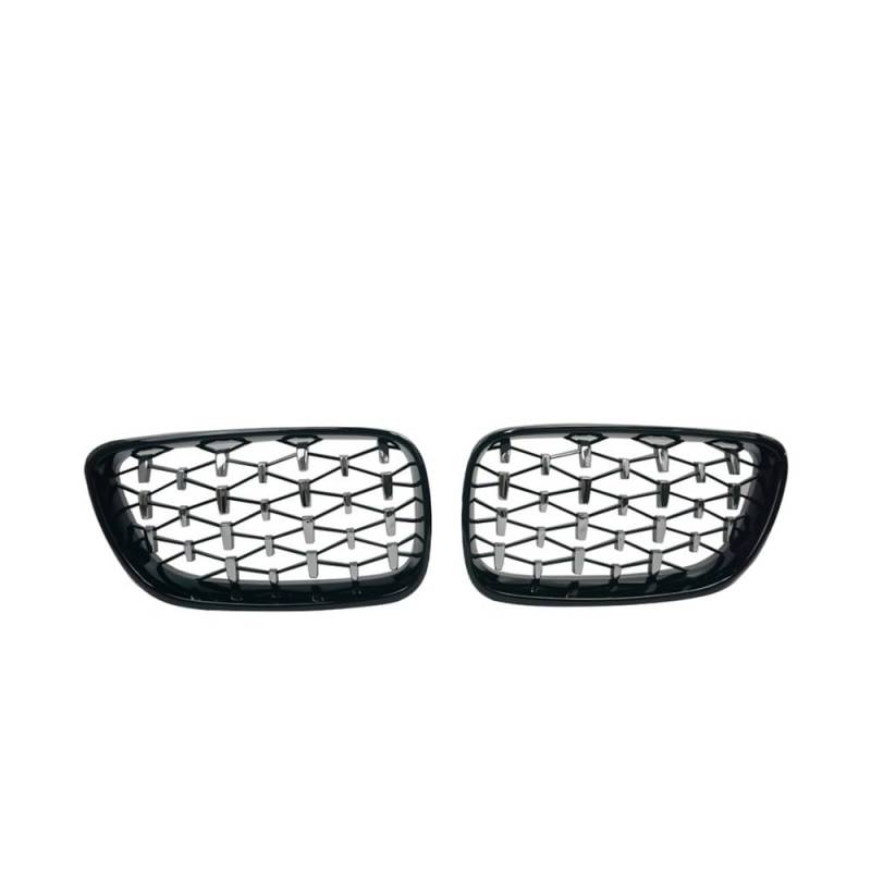 Autoersatz Grilleinsätze Auto Frontgrill Grill Silber Gitter Zubehör Für 2er F22 F23 F87 M2 2014-2019 Grill Mesh Grille Kühlergrill Doppelsteg von ORBANA