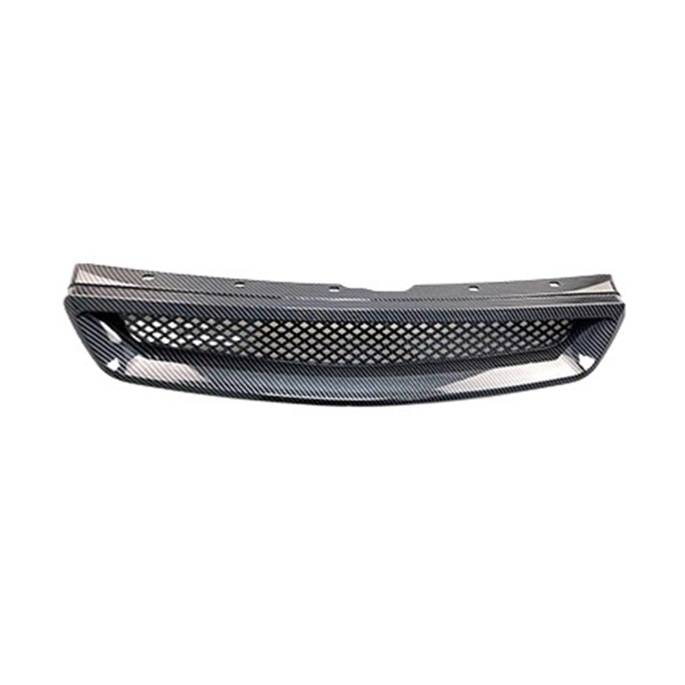 Autoersatz Grilleinsätze Auto-Fronthauben-Mesh-Stoßstangengrill Für Civic EK CX DX EX HX LX Für Type R 1999–2000 Kühlergrill Doppelsteg von ORBANA