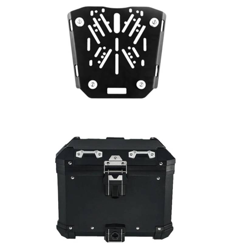 Hinten Rack Halterung Gepäck Motorrad Aluminium Fall Große Gepäck Boxs Stahl Rack Halterung Hinten Seite Sattel Box Trunk Pannier Für TRK502X von ORBANA