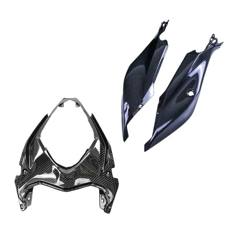 ORBANA Heckverkleidung Carbon Fiber Motorrad Hinten Sitz Seite Verkleidung Gugel Für Ka&wasaki EX400 Für NI&nja 400 Für Ninja400 Z400 2018-2023 Zubehör von ORBANA