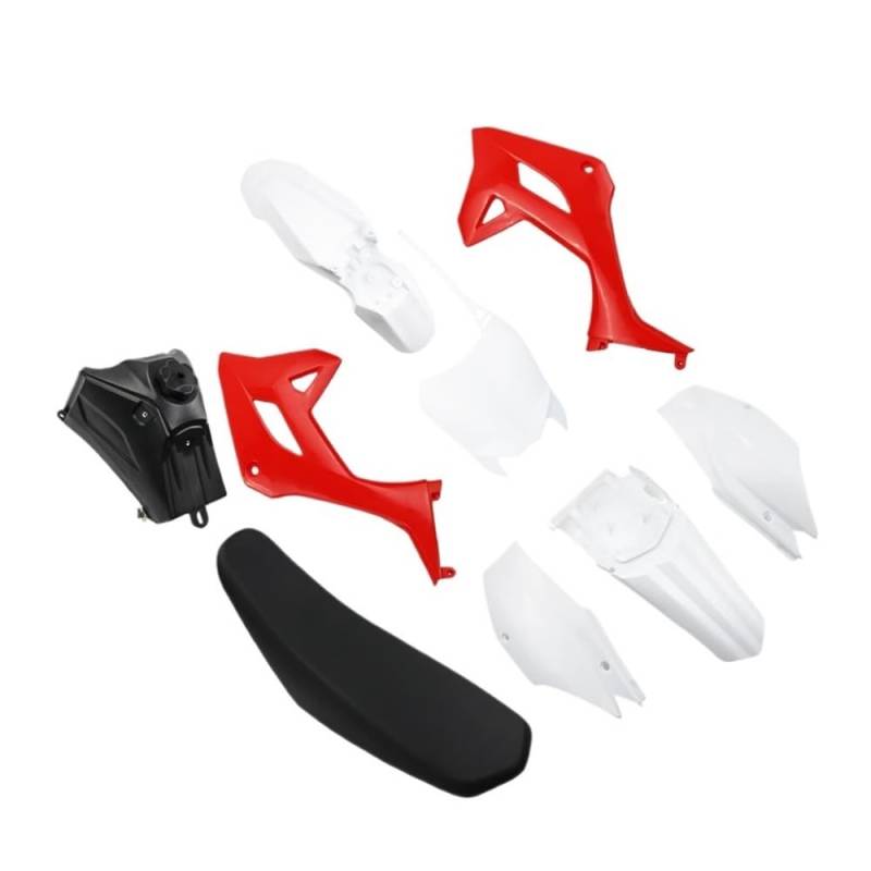 ORBANA Heckverkleidung Motorradverkleidung Body Kits Kraftstofftank Für CRF 110 2022 Sitzkissen Schutzbezüge Für CRF110 Dirt Pit Bike Heckverkleidung von ORBANA