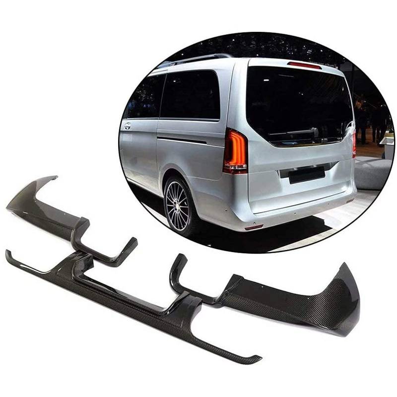 Diffusor für die hintere Stoßstange, für Mercedes Benz VITO V Class W447 V250 2016-2018, hintere untere Stoßstangenlippe Spoiler von ORBHES