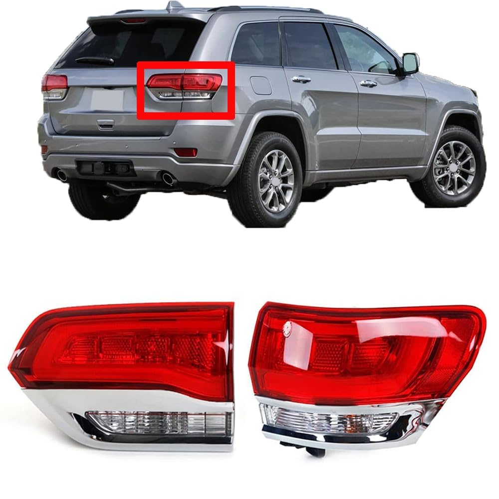 ORCOW 2 Pack Rücklicht Heckleuchte Rückleuchte für Jeep Grand Cherokee 2011 2012 2013, Auto Heckklappe Rückleuchten Linke Rechte Rücklichter Rücklicht-Montage Autoteile,right-2pcs von ORCOW