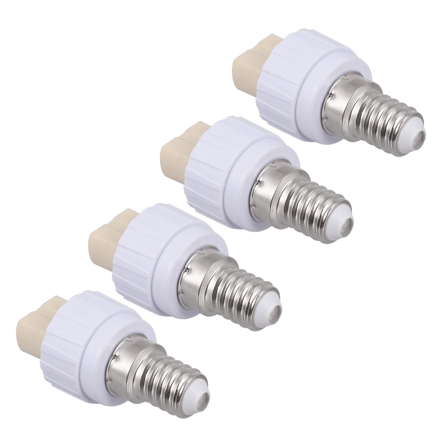 4 Stück e14 bis g9 Lampenfassung Birne Glühlampenkonverter Adapter Lampenfassung Lampensockel Konverter Lampenfassungen Adapter LED-Lichtkonverter LED-Lichtadapter Metall Weiß ORFOFE von ORFOFE