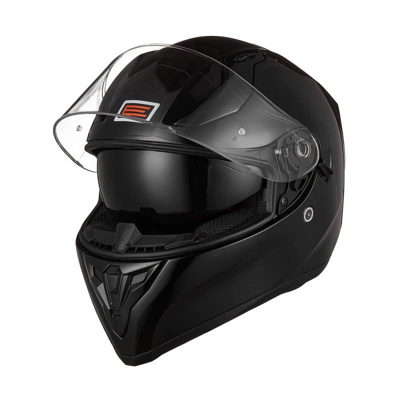 ORIGINE Integral-Helm Full-Face Motorrad-Helm ECE 22.05 mit Visier (SOLID MATT Black, S) von ORIGINE