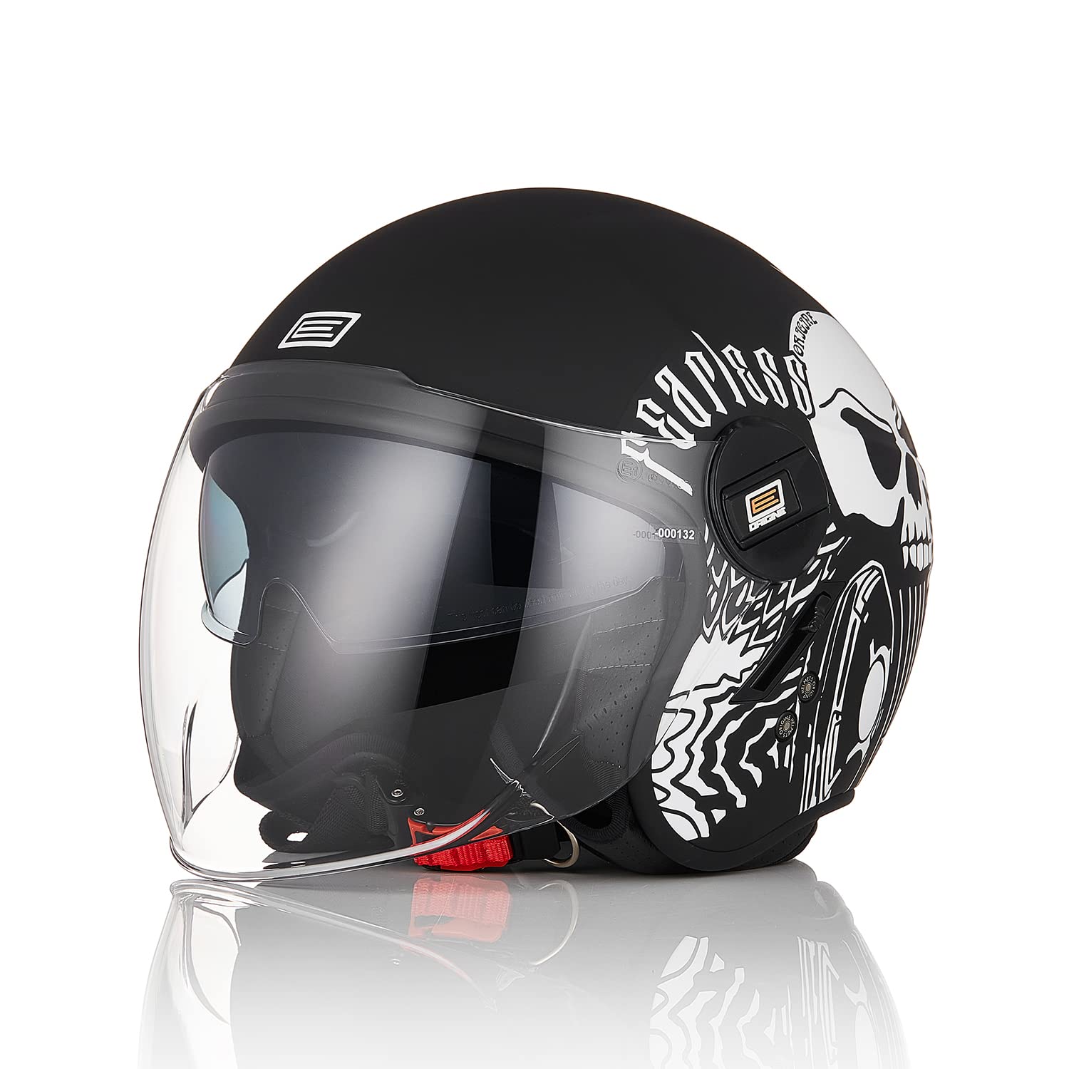 ORIGINE Motorrad Helm Jet Helm Scooter mit Doppelvisier genehmigt ECE 22-06 von ORIGINE