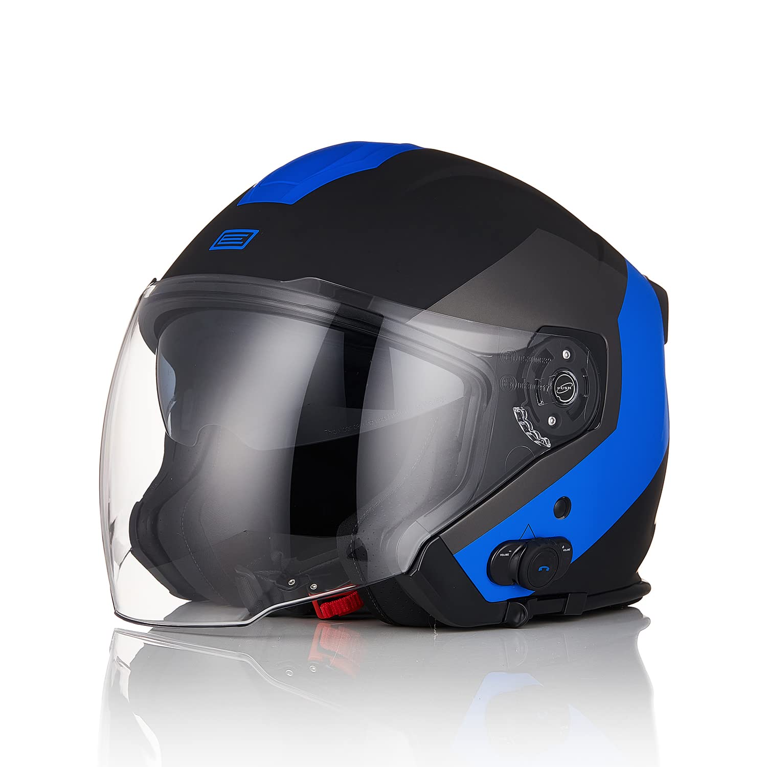 ORIGINE Motorrad Jet Helm mit Bluetooth Roller Helm mit Doppelvisier genehmigt ECE 22-06 von ORIGINE