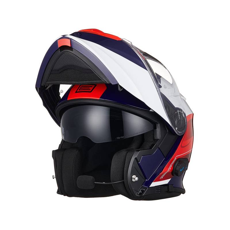 ORIGINE Motorradhelm Bluetooth Klapphelm Integralhelm Mit Doppelvisier ECE 2206 von ORIGINE