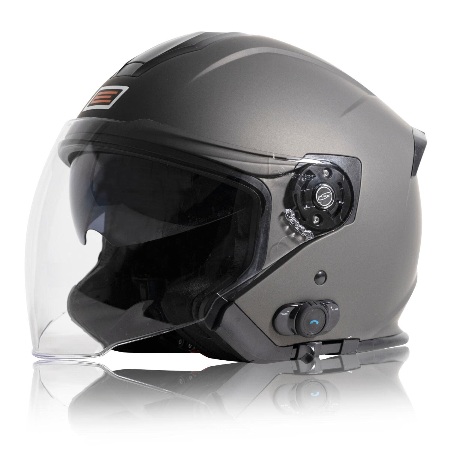 ORIGINE Motorradhelm Jethelm Roller Helm Bluetooth ECE Mit Doppel Visier von ORIGINE