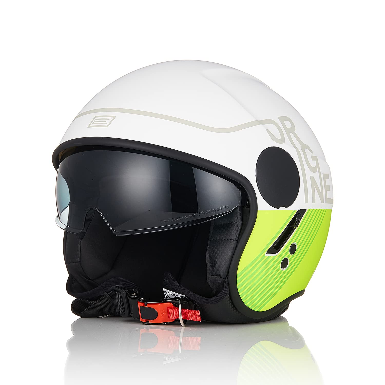 ORIGINE Motorradhelm Jethelm Rollerhelm mit Visier Zertifizierung ECE 22-06 von ORIGINE