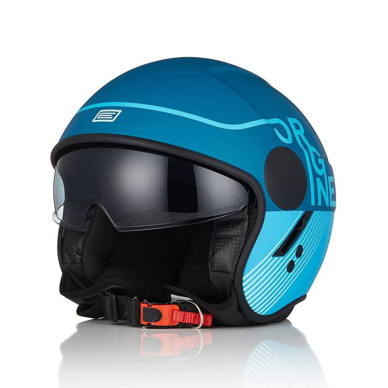 ORIGINE Motorradhelm Jethelm Rollerhelm mit Visier Zertifizierung ECE 22-06 von ORIGINE