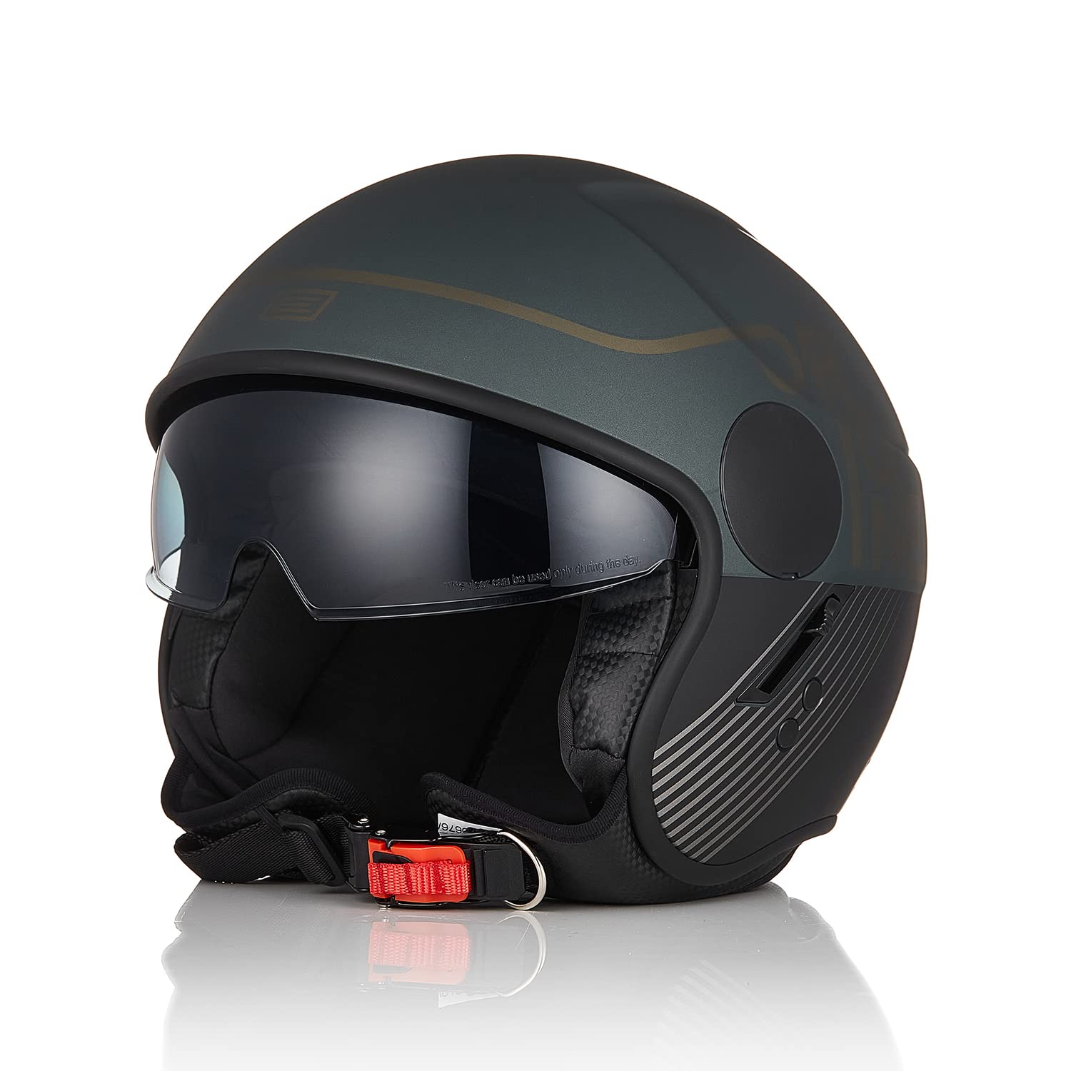 ORIGINE Motorradhelm Jethelm Rollerhelm mit Visier Zertifizierung ECE 22-06 von ORIGINE