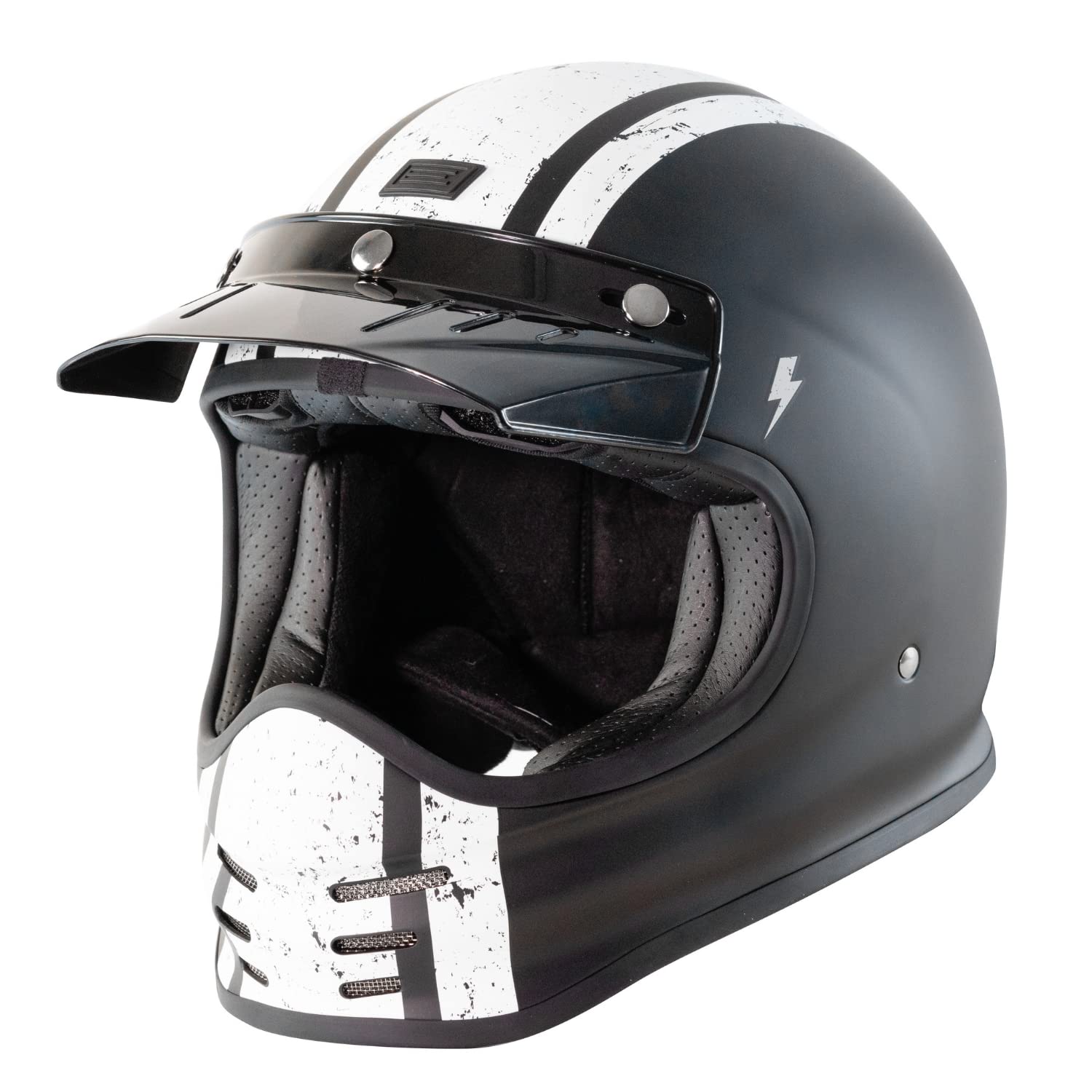 ORIGINE Motorradhelm Motocross-Helm Vintage aus Glasfaser Klassischer Motocross-Helm Enduro Retro-Stil ECE Zertifizierung von ORIGINE