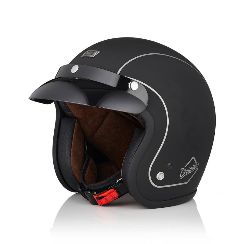 ORIGINE Offener Motorrad Jethelm ECE Zugelassener Roller Helm mit Sonnenblende von ORIGINE