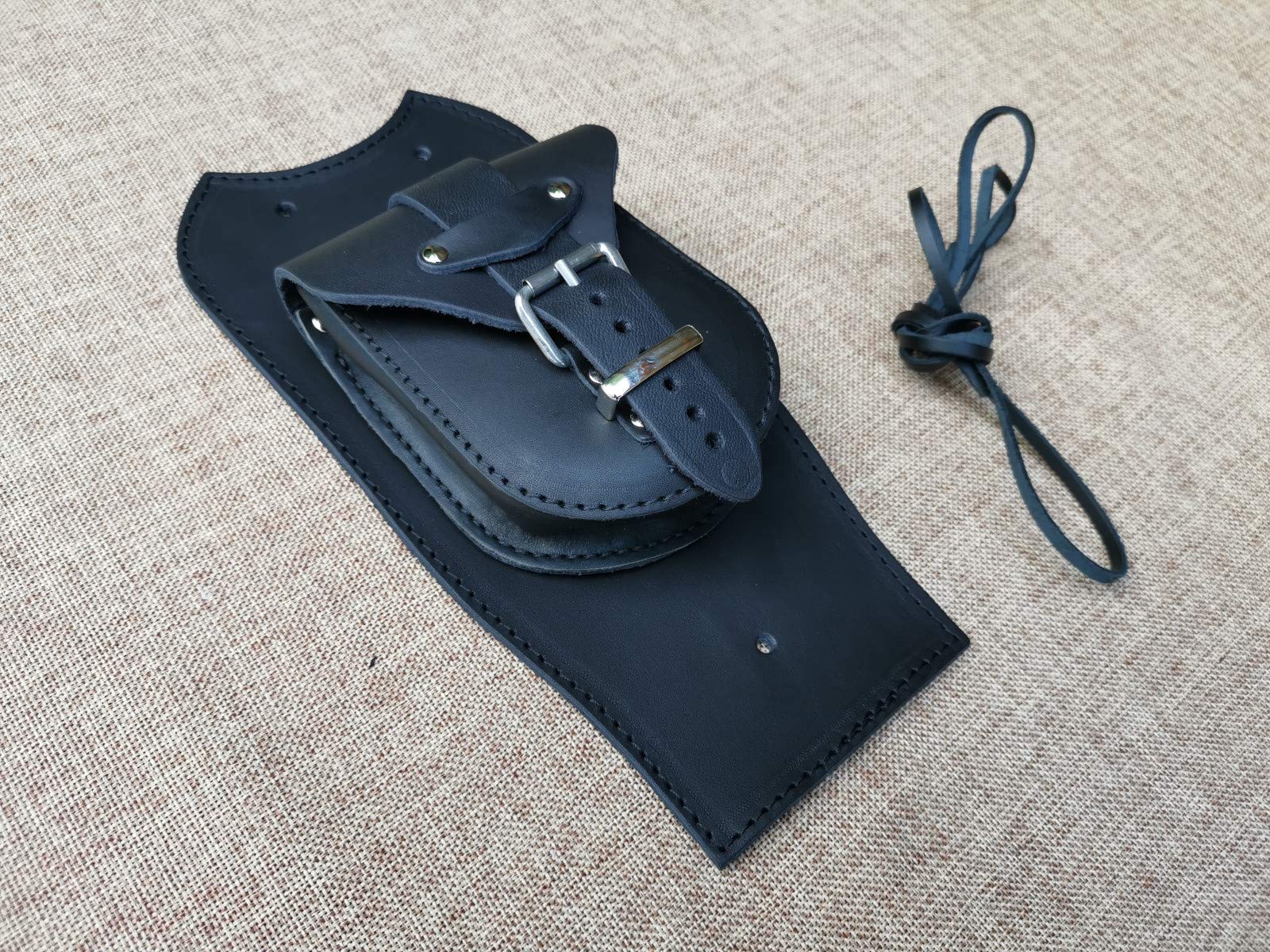 ORLETANOS Tankpad kompatibel mit Harley Davidson Softail Heritage oder Fat Bob für spitzes Dashboard schwarz Tasche Schwingentasche HD von ORLETANOS